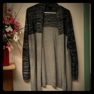 Worthington Gray Open Cardigan